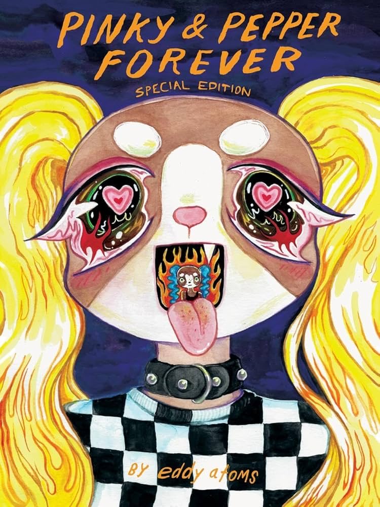 0bscureOTD's tweet photo. Todays obscure media is the comic pinky and pepper forever!

It was fairly popular for a bit in the doll community. it's a comic with some darker themes, such as suicide. both of them go to hell where they endure various tortures and become Grim Reapers https://t.co/5F6QV04jjn