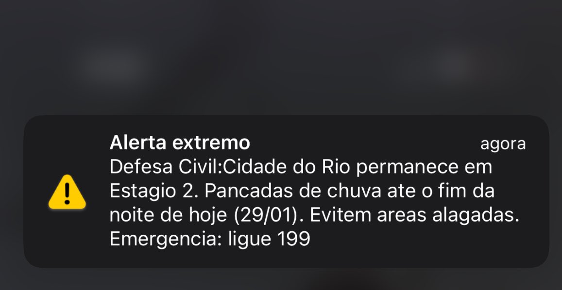 Que susto tomei com esse alerta no celular agr 🤣🤣🤣🚨 Nunca tinha recebido algo assim antes .