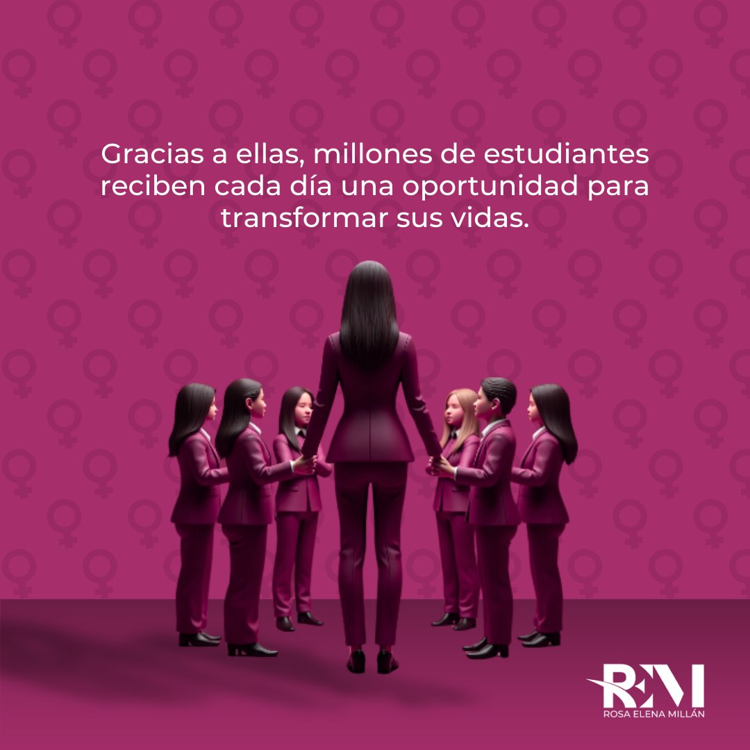 Maestra: más que una palabra, un símbolo de dedicación, amor y compromiso. #MujeresQueInspiran #REM