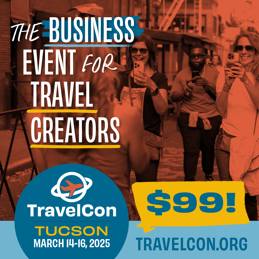 Grow your creator biz in 2025! 🚀

TravelCon 2025 = growth, brand deals &amp; a creator community that gets it.

💡 Actionable sessions

🤝 1:1 brand meetings

🌎 Travel creator connections

Just $99 thru Feb 13! 🎟️ Grab your pass: travelcon.org