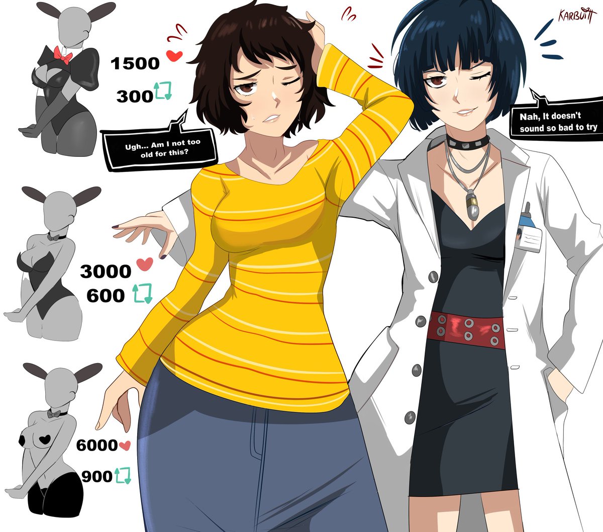 Karbuitt's tweet photo. Wanna make this again but with Swimsuits!! Suggest characters and will draw the ones with the most likes!! https://t.co/oVFc6NNn1l