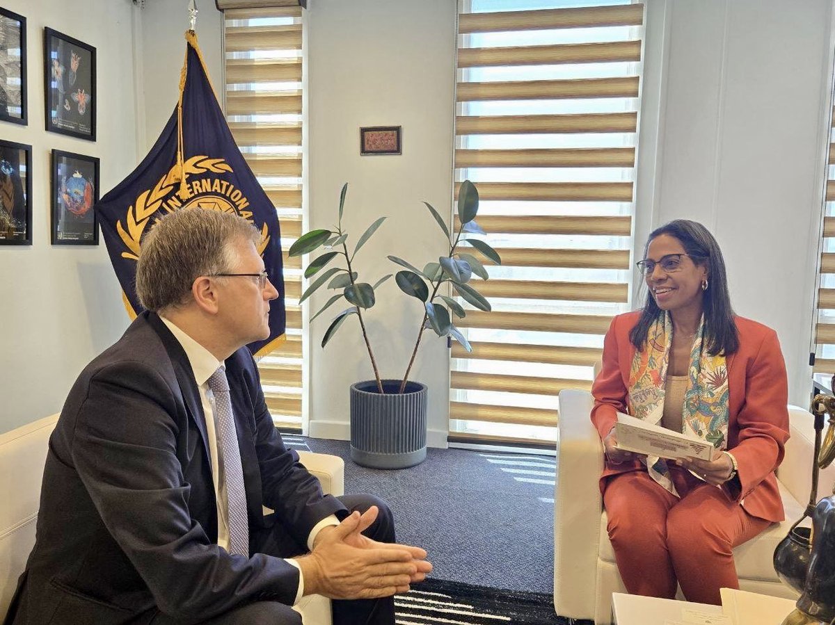 RussiaJamaica's tweet image. 🇷🇺🤝🇺🇳On January 29, Permanent Representative of the Russian Federation to the International Seabed Authority Mr. Sergey Petrovich had a meeting with newly appointed Secretary-General of the Authority Ms. Leticia Carvalho (@LeticiaUNEP).
💬 In the course of the conversation, the…
