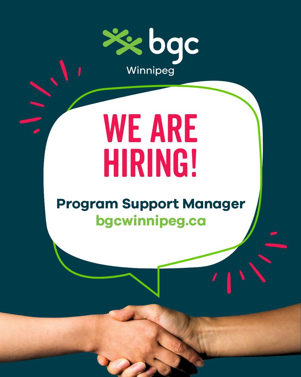 🚨 We're Hiring! 🚨

BGC Winnipeg is looking for a Program Support Manager (PSM) to help strengthen our programs for children, youth, and families across the city!

📅 Apply today: bgcwinnipeg.ca/get-involved/e…