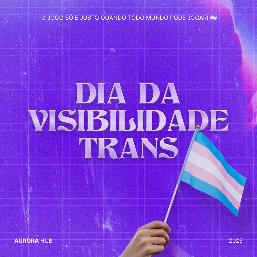 A comunidade gamer é mais forte quando todas as vozes são ouvidas!

O dia de hoje é sobre abrir caminhos, criar oportunidades e celebrar a diversidade.

A todas as pessoas trans da nossa comunidade: vocês tornam o nosso espaço mais incrível a cada dia ✨