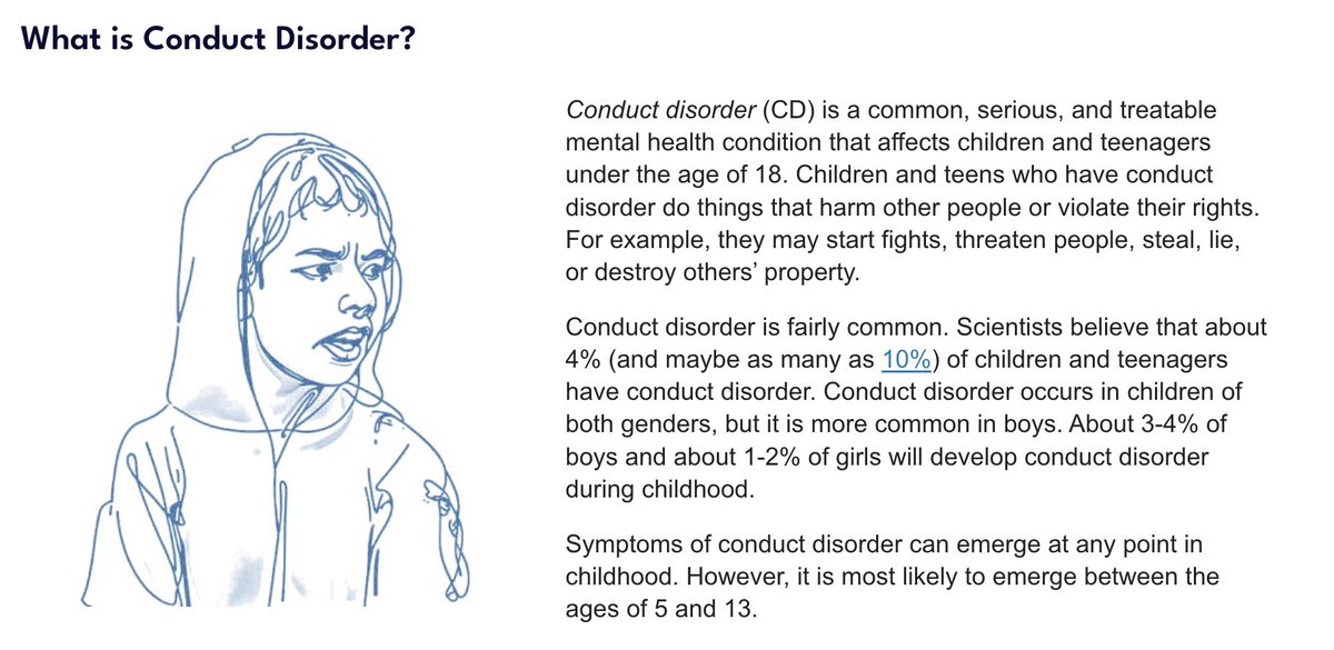 What is conduct disorder? How is it diagnosed and treated? What causes it? Learn more about this common, serious, and treatable disorder at disordersofaggression.org/conduct-disord…
