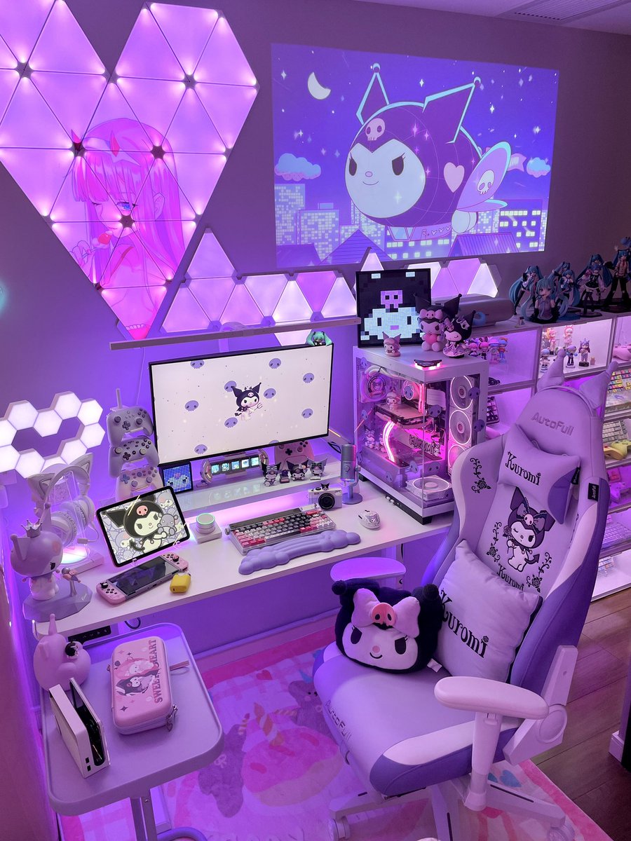 sanriodaily's tweet photo. kuromi setup 💫 https://t.co/XSOQJ6X8T9