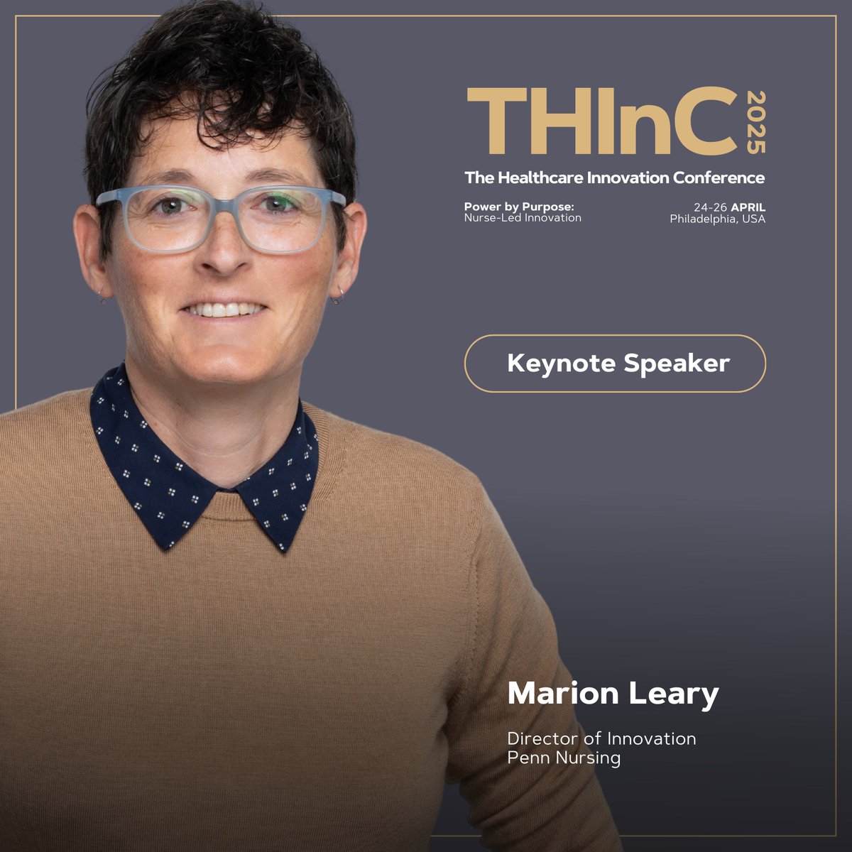 Excited to welcome Marion Leary, Director of Innovation at <a href="/PennNursing/">Penn Nursing</a>, as the closing keynote at #THInC in #Philly! Register now: linktr.ee/sonsiel

#SONSIEL #THInC #Philly #PowerByPurpose #Nursing #Innovation