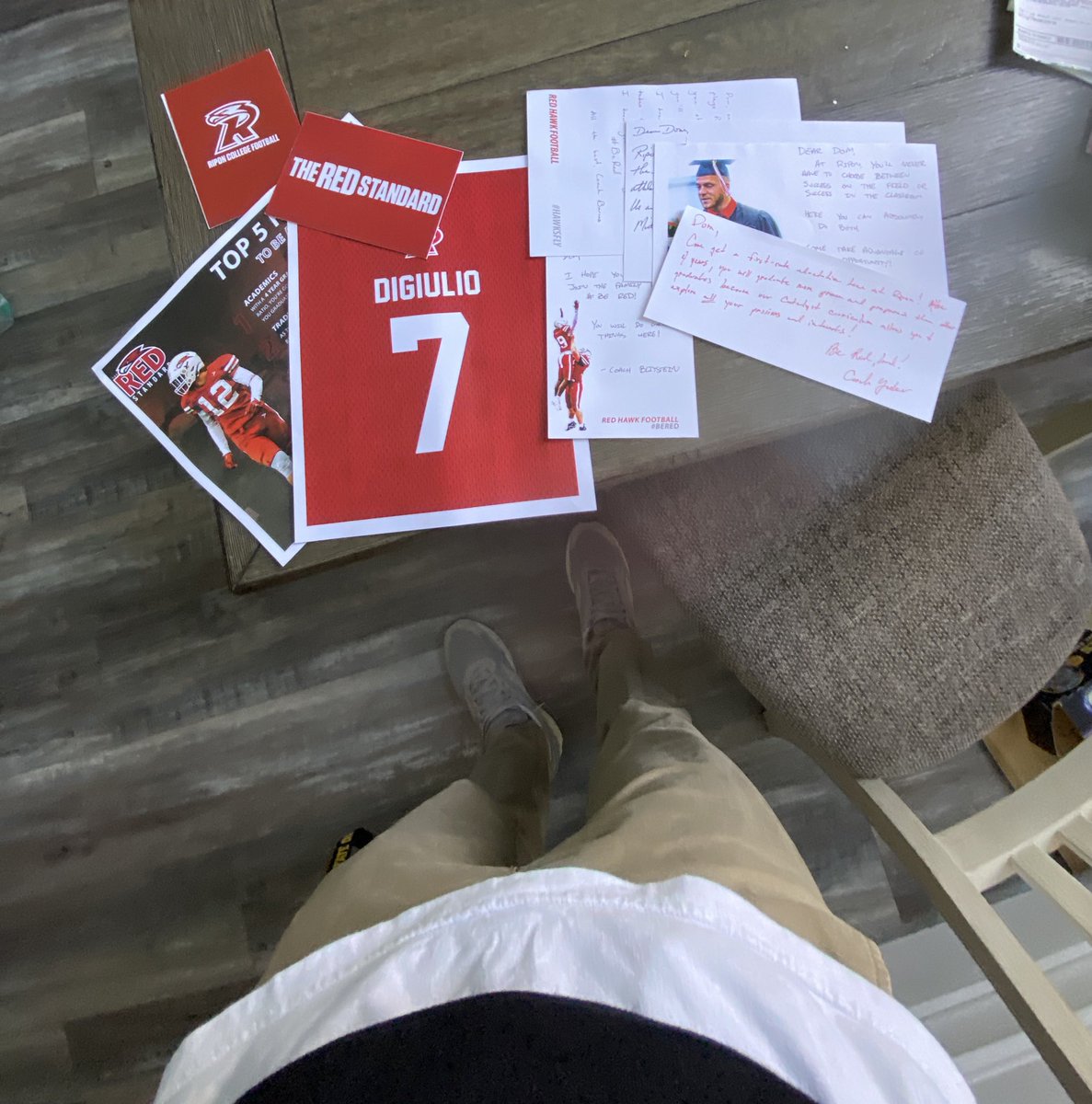 Thanks to <a href="/RiponRedHawkFB/">Red Hawk Football</a> for all the love!! <a href="/CoachJBlitstein/">Joe Blitstein</a> #AGTG