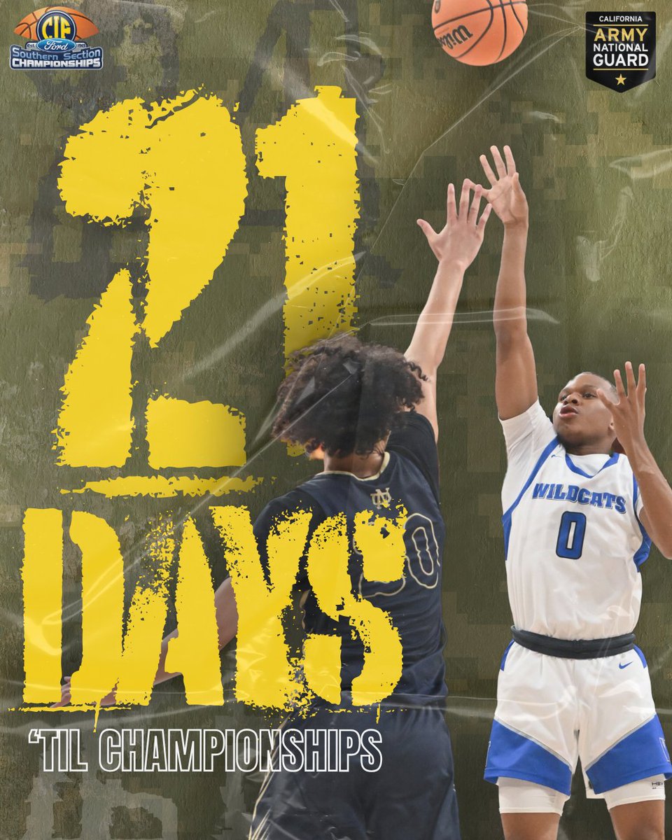 CIFSS's tweet photo. Closing out this basketball season on a HIGH! 🏀🔥

The 2025 CIF-SS @socalford Girls Basketball Championships is 3️⃣weeks away! Check back tomorrow at 12pm for Pairings Day! 👀

Our partners @caarmyguard would like to wish all the basketball athletes good luck this post season! 🍀 https://t.co/AL3ZWM4HqQ