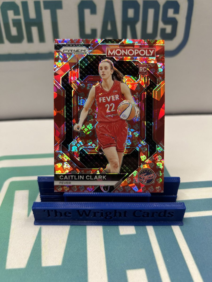 TheWrightCards's tweet photo. Break #722… CAITLIN CLARK ROOKIE BLACK MONEY BLAST 🔥🔥🔥 A huge BANG 💥 to start off WNBA Prizm!! We’ve got another pick your team case up in our discord as we get ready for WNBA Prizm Hobby coming in February #TheHobby #TheWrightCards #WNBA #Prizm #Monopoly #hasbro #TBBCrew https://t.co/i0weE4Q6Yr