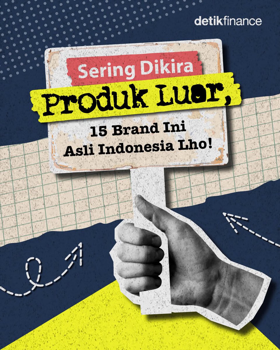 detikfinance's tweet photo. Siapa nih yang masih ngira merek-merek kece ini buatan luar negeri? 🤔 Padahal, semuanya 100% asli Indonesia. 🇮🇩✨ LOCAL PRIDE! 💪
Ada brand favorit kamu nggak nih, detikers? 👀💬
>> https://t.co/8CV2zrgN5U
#Brand #Merek #LocalPride https://t.co/FBkvPAjK74
