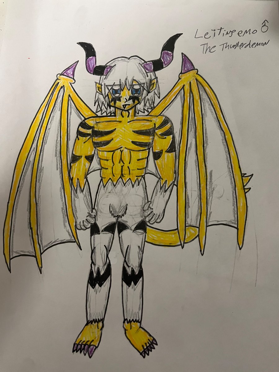 BlueVampirefox's tweet photo. Leitingemo the Thunder demon and his wife,Bailei the Thunder demon. Enjoy. #Demoncharacter #Demonman #Demonwoman #Demonoc #Animeart #Animeartwork https://t.co/lmW2uXEAU4
