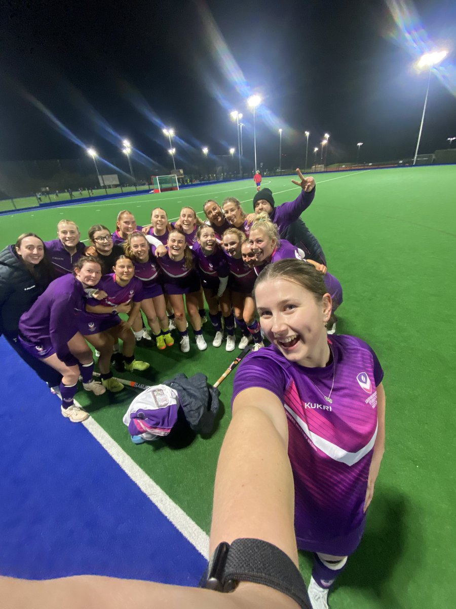 Beccamalyon's tweet photo. Really nice to be playing back in Cambridge, winning 7-0 and guaranteeing a home BUCS semi final 💜💜 https://t.co/dz2vuTqEzJ