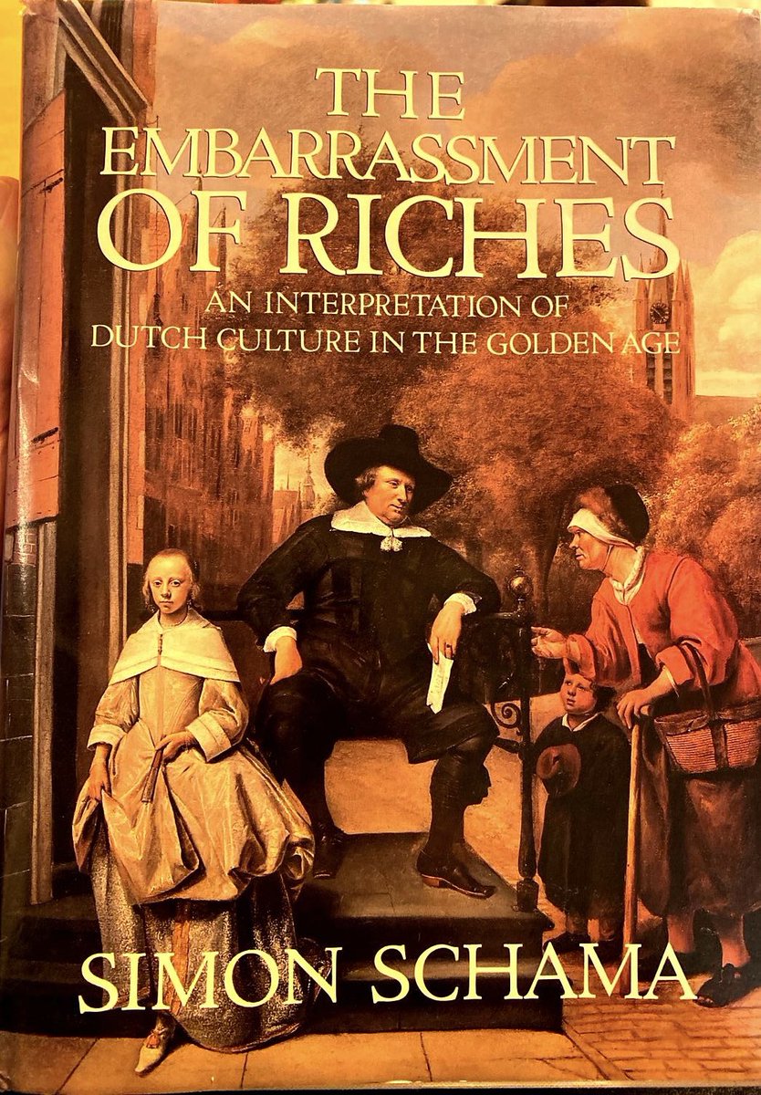ErkamSULA's tweet image. Stumbled upon a true gem in a second-hand bookstore in The Hague! I found a hard copy of the first edition of Simon Schama’s “The Embarrassment of Riches”, published in 1987, in excellent condition. Feeling excited to dive into this classic! 📖✨ #BookFind #DutchGoldenAge”