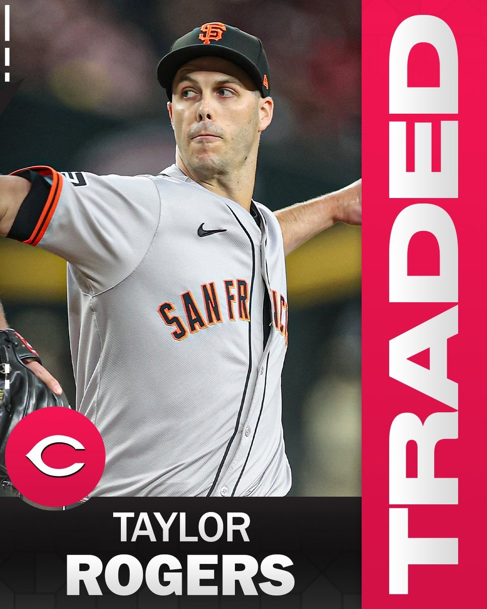 CincyProblems's tweet photo. BREAKING: The #Reds are acquiring reliever Taylor Rogers from the Giants, per @ByRobertMurray. https://t.co/B0MGhsbbmZ