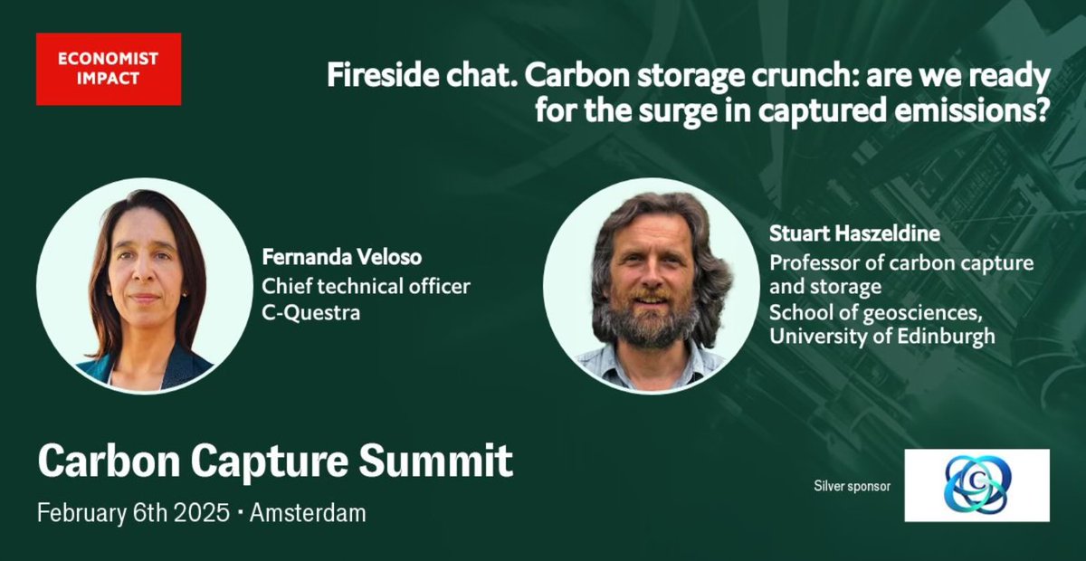 📌Let's talk about onshore #CO2 #storage solutions at <a href="/economistimpact/">Economist Impact</a> 's inaugural Carbon Capture Summit. The event is taking place on February 6th 2025, in Amsterdam. #CCUS