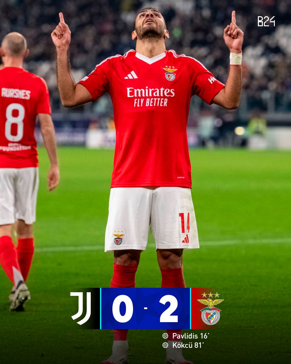 Benfica vence em casa da Juventus e está no play-off da Champions League! ⭐