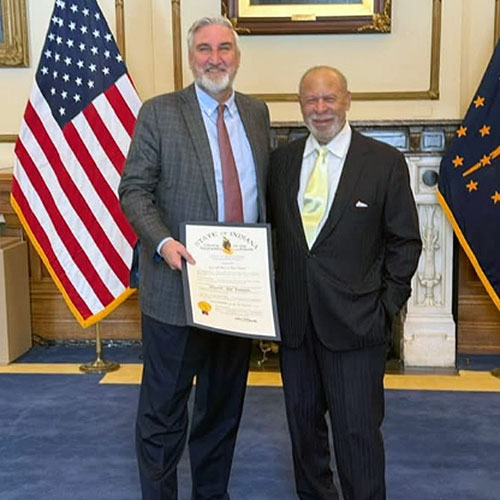 wittenberg's tweet photo. Congratulations to Milt Thompson '76, who was awarded the Sagamore of the Wabash Award, the highest honor bestowed by an Indiana governor, recognizing Thompson's "extraordinary contributions to the state of Indiana as an executive, sports, and community leader." 1/2 https://t.co/b5LsGAUzoW