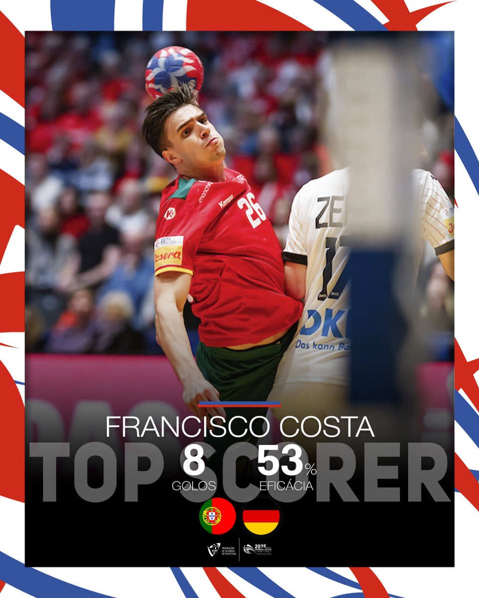 🌍 𝐈𝐇𝐅 𝐖𝐨𝐫𝐥𝐝 𝐂𝐡𝐚𝐦𝐩𝐢𝐨𝐧𝐬𝐡𝐢𝐩 𝟐𝟎𝟐𝟓 🔛

𝐸𝑠𝑡𝑟𝑎𝑡𝑜𝑠𝑓𝑒́𝑟𝑖𝑐𝑜 ✨ Mais uma exibição de fazer levantar um país inteiro 🥹 
𝗠𝗩𝗣 &amp; 𝗧𝗼𝗽 𝗦𝗰𝗼𝗿𝗲𝗿: Francisco Costa

©️ Saša Szabó / kolektiff
#heroisdomar #portugal #andebolportugal #inspiredbyhandball