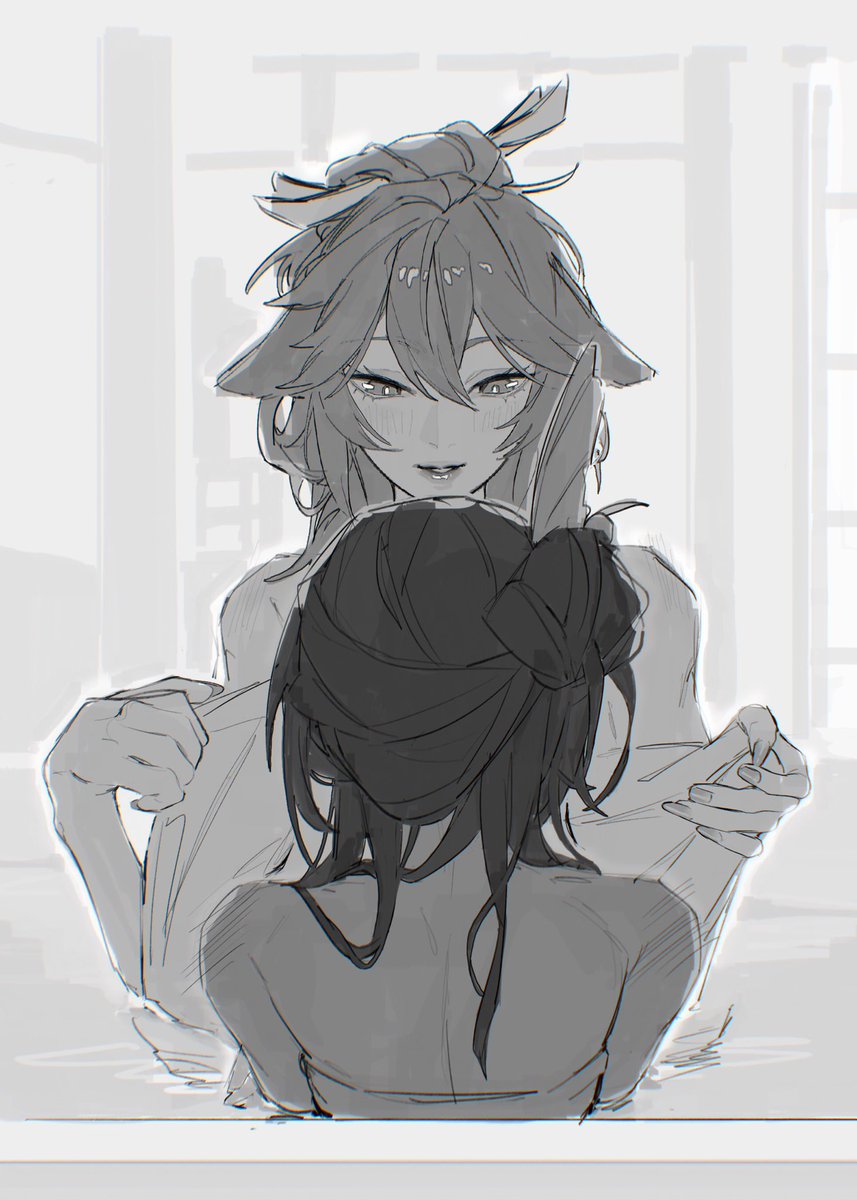 disgustingcake's tweet image. Them at the bathhouse?? #eimiko