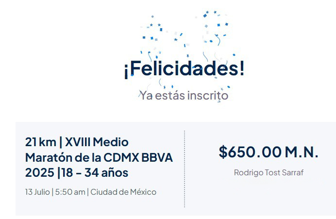 🫣 <a href="/MaratonCDMX/">Maratón de la Ciudad de México Telcel</a> <a href="/21KCDMX/">Medio Maratón de la Ciudad de México BBVA</a>