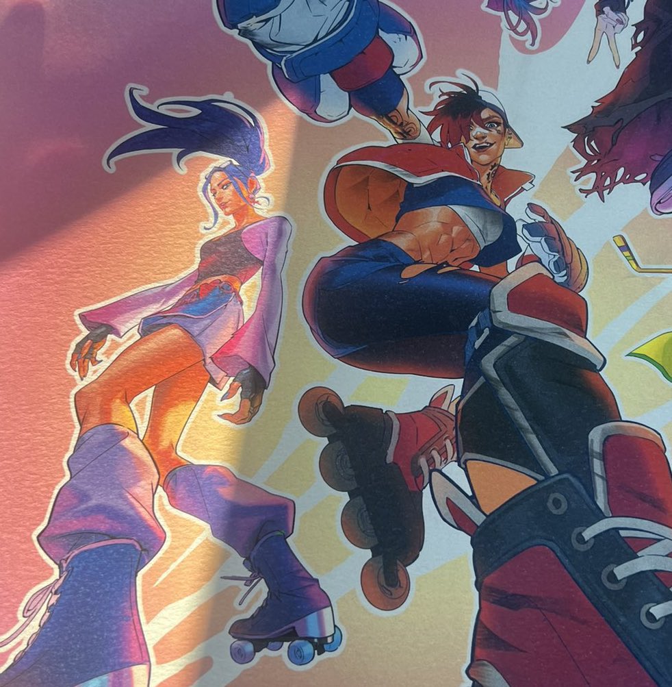 CaitViUpdate's tweet photo. 🖼 CaitVi skating at Riot 2024 print https://t.co/v5C3J0DCX6