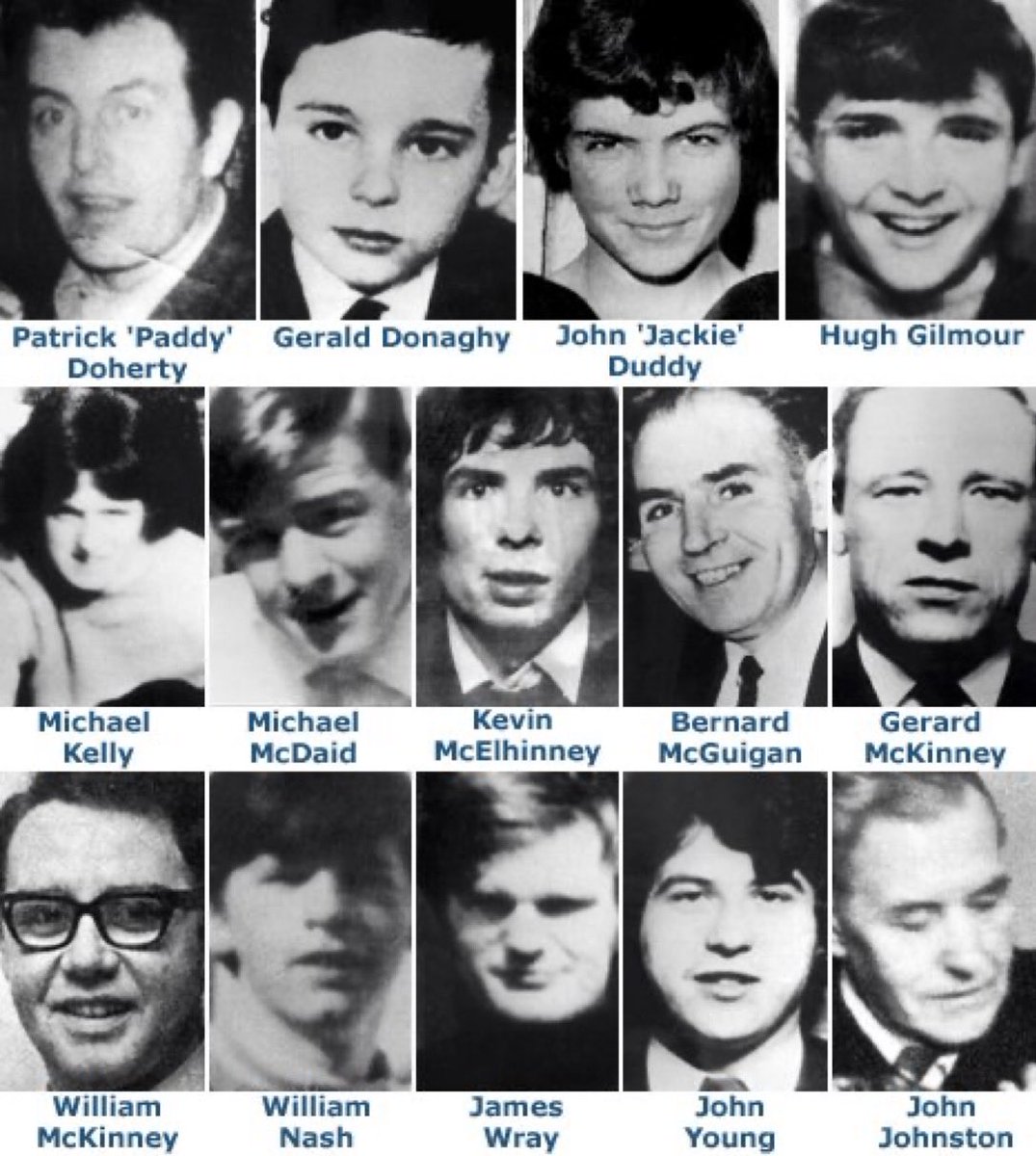 NGABelfast's tweet image. On 30th January 1972 English Paratroopers murdered 14 innocent men and boys and injured many others on the streets of Derry city. Rest in peace.