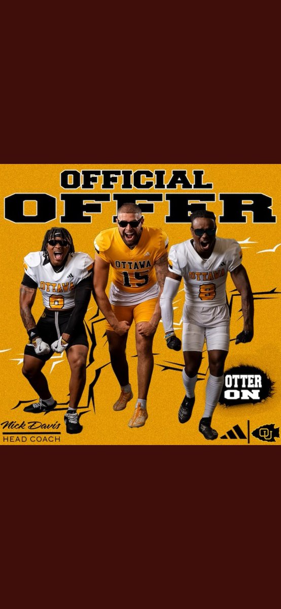 talon (@taloncomfort) on Twitter photo Blessed to receive an offer from <a href="/OttawaBravesFB/">Ottawa Braves Football</a> <a href="/CoachNickDavis/">Nick Davis</a> <a href="/Coach_CEdwards/">Coach Chris Edwards</a> <a href="/Mhart235/">Marshall Hart</a> <a href="/NWCFootball/">NWC Crusaders Football</a>
#GoBraves Blessed to receive an offer from <a href="/OttawaBravesFB/">Ottawa Braves Football</a> <a href="/CoachNickDavis/">Nick Davis</a> <a href="/Coach_CEdwards/">Coach Chris Edwards</a> <a href="/Mhart235/">Marshall Hart</a> <a href="/NWCFootball/">NWC Crusaders Football</a>
#GoBraves