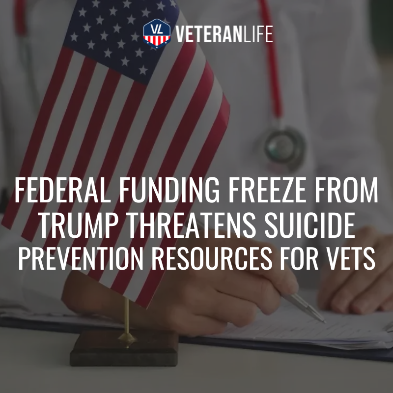 This_is_VetLife's tweet photo. Veterans could lose access to suicide prevention help among many other critical resources as President Donald Trump works to freeze federal funding to programs in a massive shake-up. 

Now, a memo from the White House is causing more confusion within federal assistance programs: https://t.co/VPJLLflKVm