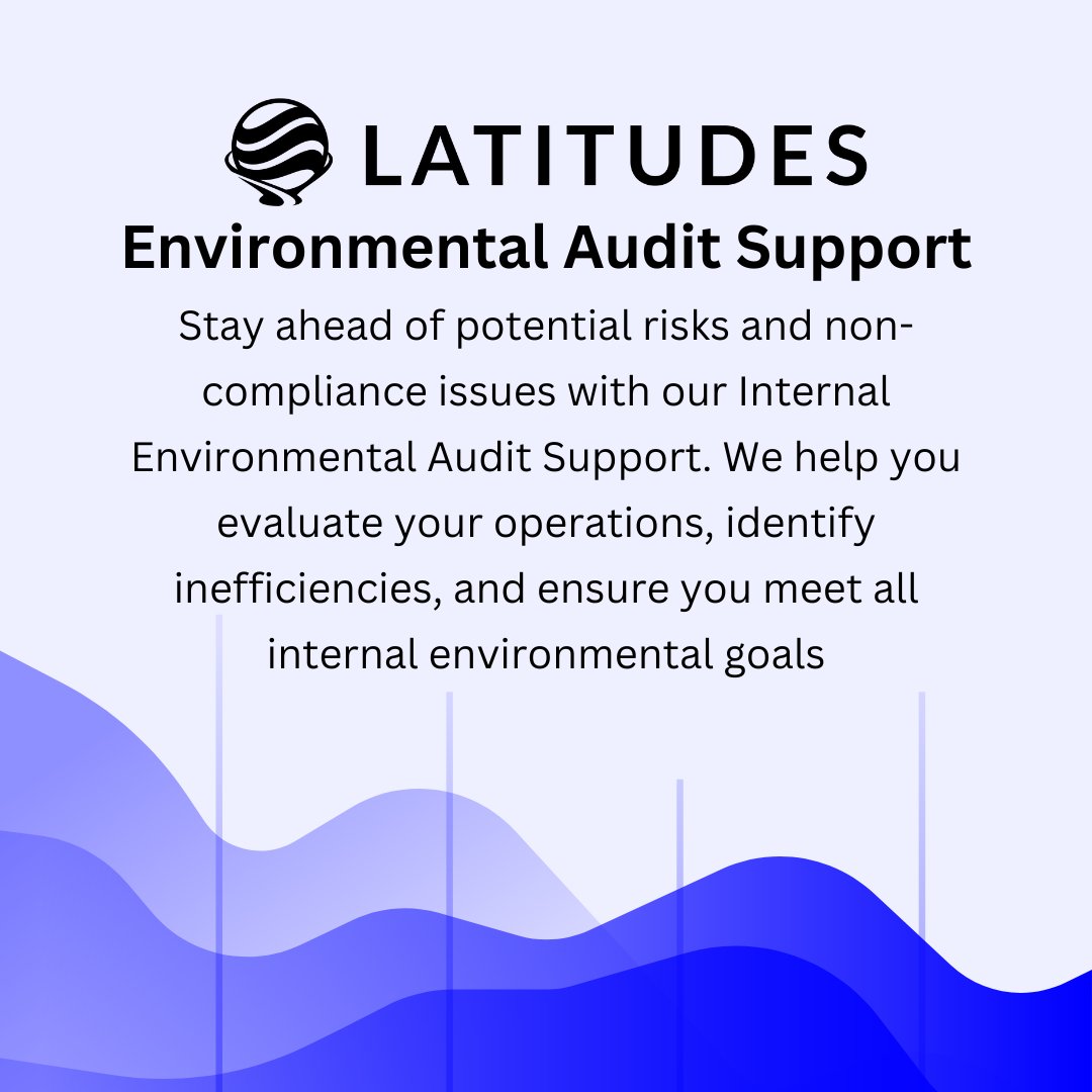latitudesenv's tweet image. ✅ Stay Compliant &amp;amp; Reduce Risk with Environmental Audit Support

Whether internal or regulatory, our Environmental Audit Support helps you identify risks, improve compliance, and streamline operations. Don’t wait for an inspection—be prepared! #AuditSupport #RiskManagement