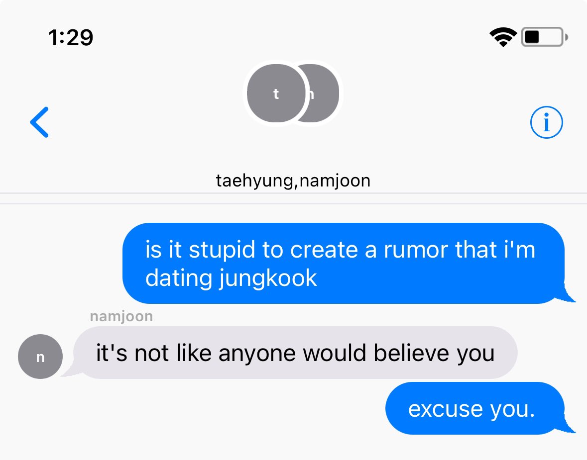 ikisskoomi's tweet photo. jikook au

in which jmn jokingly starts a new rumor on his faceless gossip page, thinking it's going to die out eventually. however things do not go as planned, and jk's company releases an unexpected statement. https://t.co/8pH511QT3o