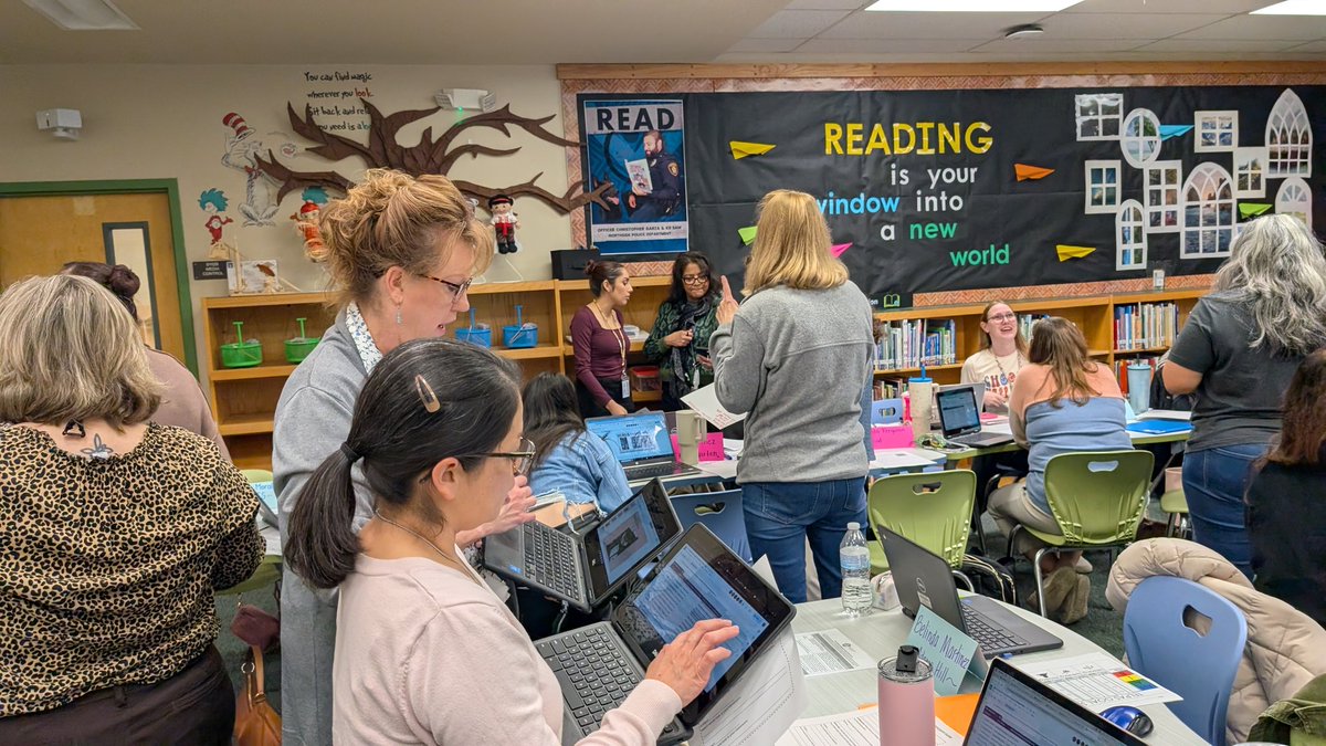 NisdBILESL's tweet image. 📣 🔥Amazing day of learning with Kinder and 1st grade ESL teachers today! Teachers were busy collaborating and brainstorming how to integrate CBLI into their lessons. Thank you @NISDMead for hosting us! #ESLteachers #multicultural @maestrarawls @JuliaBen_NISD @EducaBilingual