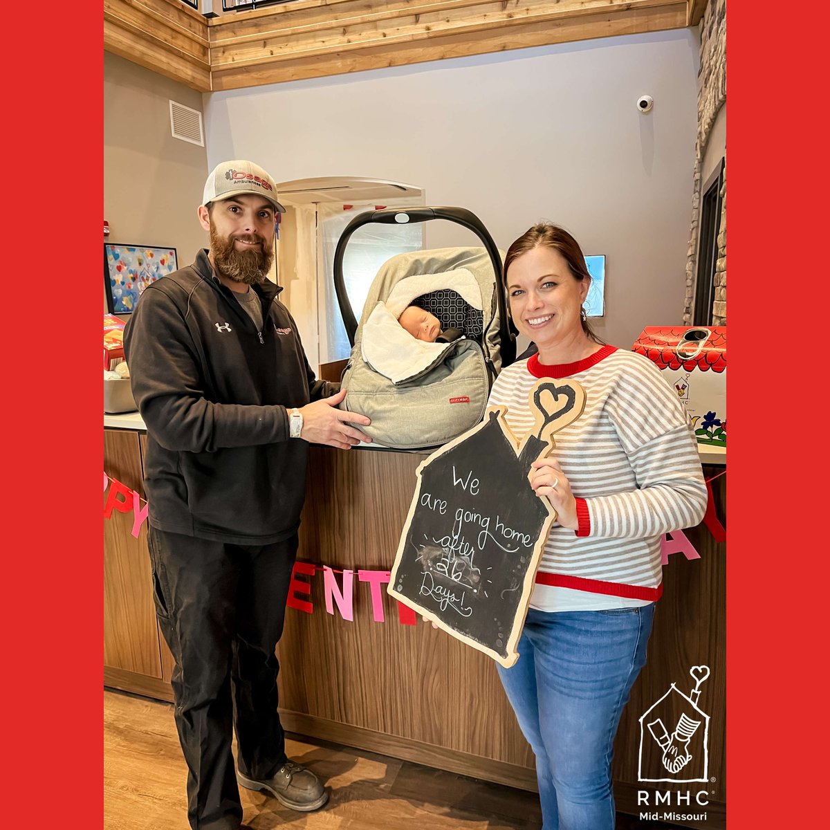 After 26 days at the Ronald McDonald House, the Becker family is going home! We wish you all the best! #KeepingFamiliesClose