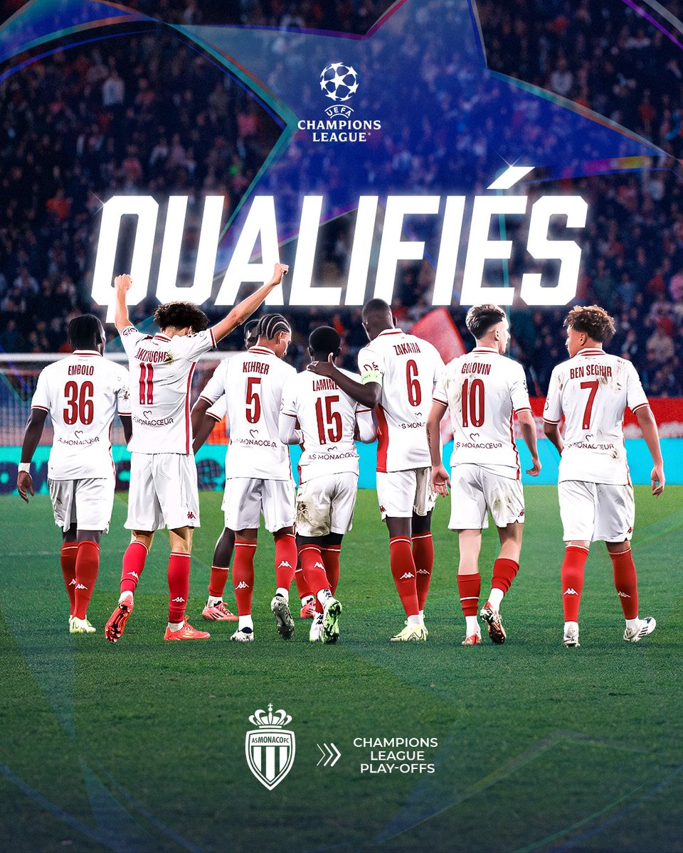 as_monaco_jp's tweet image. 試合終了！

ASモナコは @UCLJapan のプレーオフへ進みます。

3⃣-0⃣ #InterASM