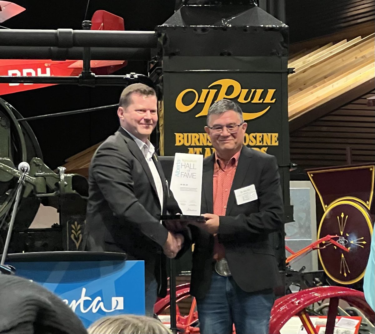 Dr. Kee Jim inducted into the Alberta Agricultural Hall of Fame by  Minister R J Sigurdson. 2024. Pioneer of a data-driven approach to feedlot cattle health. Congratulations to a brilliant cattle feeder and industry builder!