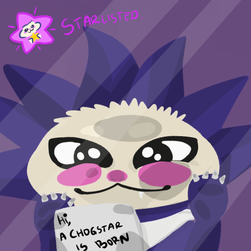 Finally, the stars have aligned! I am starlisted! <a href="/chogstarrr/">Will melt faces, God willing.</a>