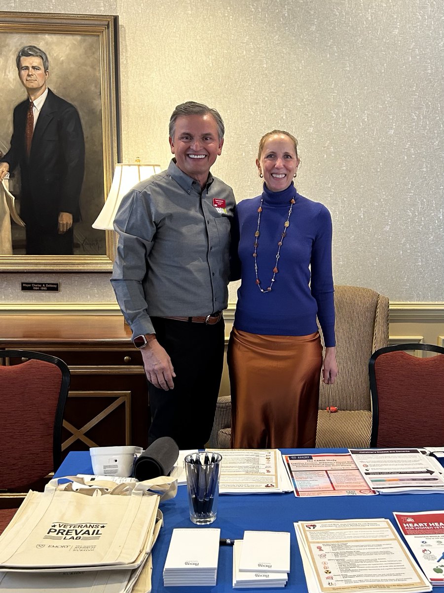 Thank you to <a href="/EmoryNursing/">Emory Nursing</a> faculty Dr. Brittany Butts who spoke at the Disabled American Veterans <a href="/DAVHQ/">Disabled American Veterans (DAV)</a> conference on Brain Health &amp; her program of research for #Veterans  She met with veterans, their caregivers, as well as the national commander Daniel Contreras.
