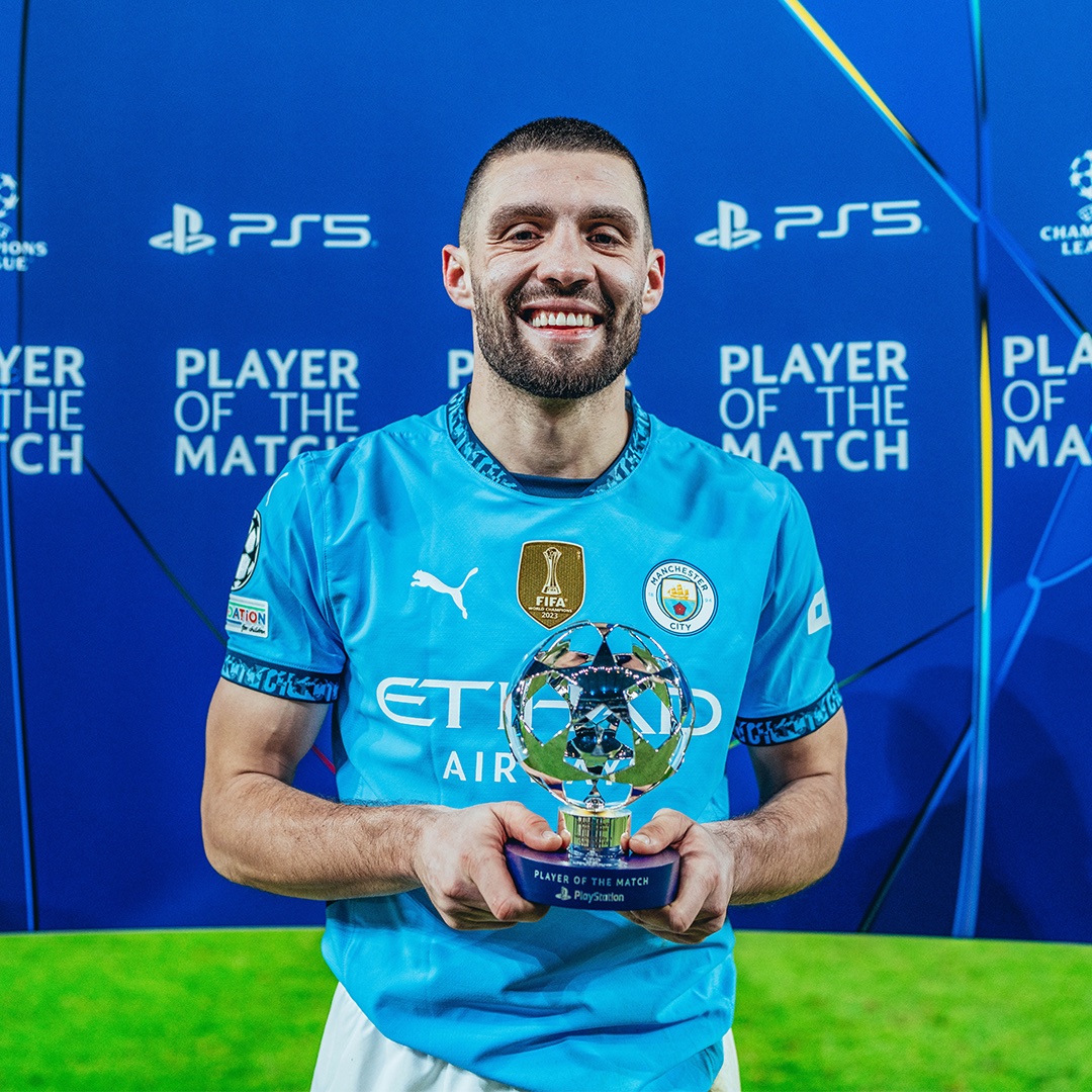 ManCity's tweet image. Tonight's Player of the Match 🌟