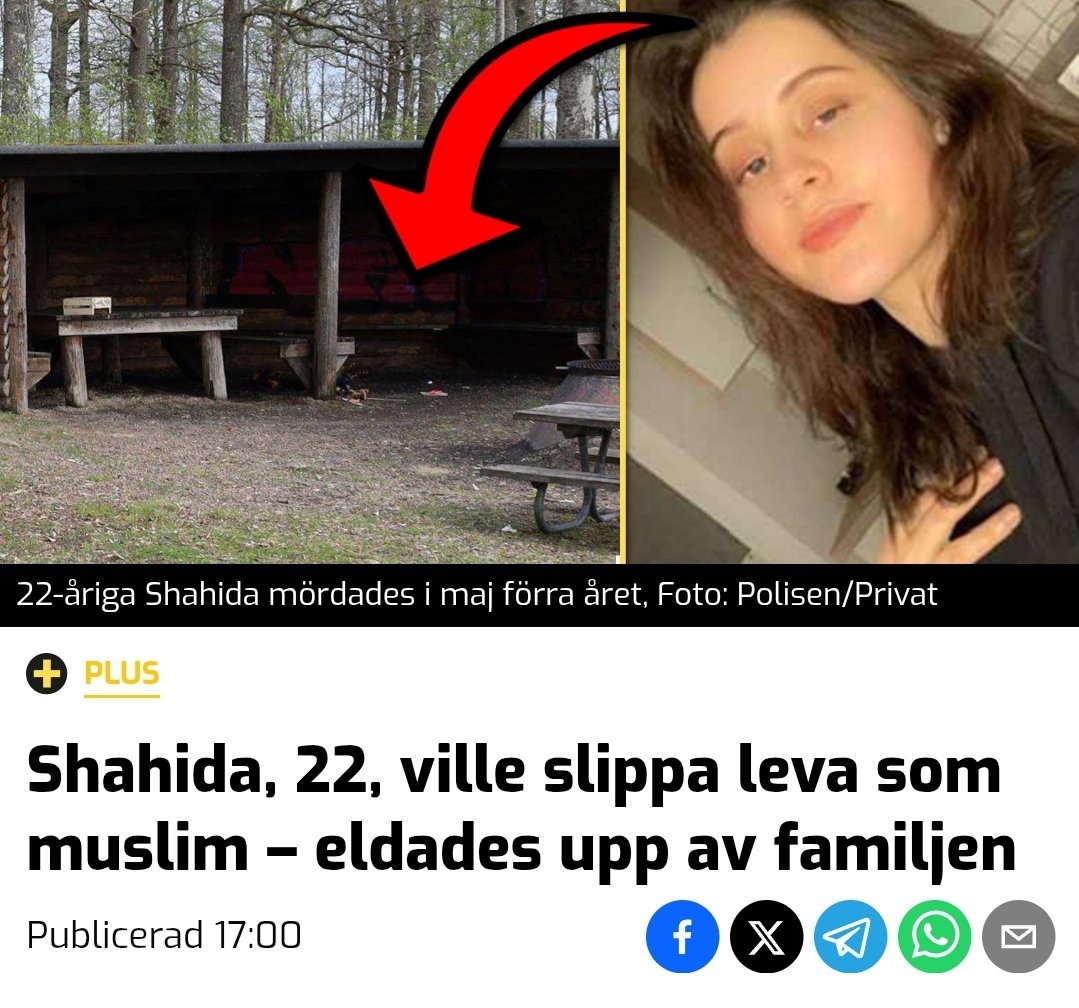 DrTallinger's tweet photo. Kvinnar som säger "slöjan är mitt val" ekar tomt när kvinnor utan slöja mördas.

Kvinnor som säger så är förrädare mot sina systrar och bör stigmatiseras.

Endast med sjöjförbud kan samhället stå upp för kvinnors rättigheter i ett land med utbredd hederskultur.

Det måste vara slut på förtryck, mördande, misshandel, psykisk tortyr och kidnappning av unga kvinnor i Sverige.

Människor får uppleva sig hur kränkta de vill, i Sverige måste kvinnors rätt till basala mänskliga rättigheter gå före kränkthetskultur och islamistiska lobbyister.

Svenska feminister har svikit de mest grundläggande feministisk principerna för länge.

Nu är där ingen annan väg kvar än att anpassa lagarna till skydd för kvinnor på samma sätt som när feministerna drev igenom rösträtt för kvinnor 1919.

Nu behöver kvinnor som önskar att inte bära slöja hjälp av demokratin att få stöd för sin rätt så att det blir samhället som tar av dem slöjan och inte de själv - när de gör de själv så vet vi allt för väl vad som händer.

Förbudet bör gälla på alla flickor under 18 år, på alla skolor och på alla arbeten.