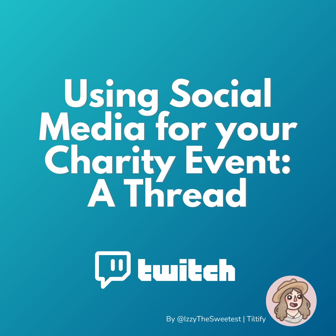 ✨ ARE YOU PLANNING A CHARITY STREAM IN 2025?

You need to 🧵bookmark this thread!

I am the social media manager at @Tiltify, so social media + charity is my bread and butter.

ITT: Using Social Media for Your Charity Event