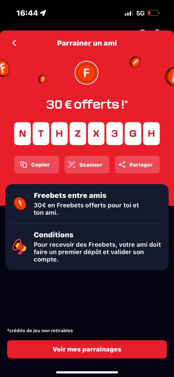 MehLeDZ's tweet photo. L’équipe rejoins moi sur betclic et tape le code de parrainage ci dessous et reçois 30€ OFFERT EN FREEBET 
le code promo betclic le voici 

code : NTHZX3GH https://t.co/A6dBgkqaGa