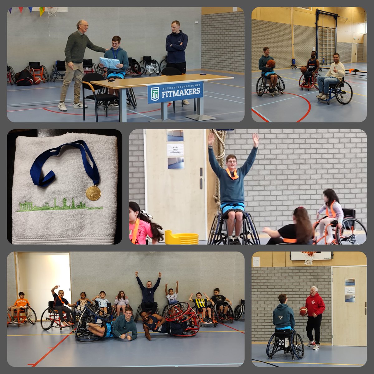 IvarvanRijt's tweet photo. Vandaag werd ik verrast met een huldiging in mijn eigen woonplaats @gemzwijndrecht. Wethouder @ronalddemeij, #fitmakers, @sandra_vat,  alle kinderen en iedereen die er nog meer was, bedankt voor een fantastisch leuke en sportieve middag. #rolstoelbasketbal #rolstoeltennis https://t.co/ZWpgJsOGDd