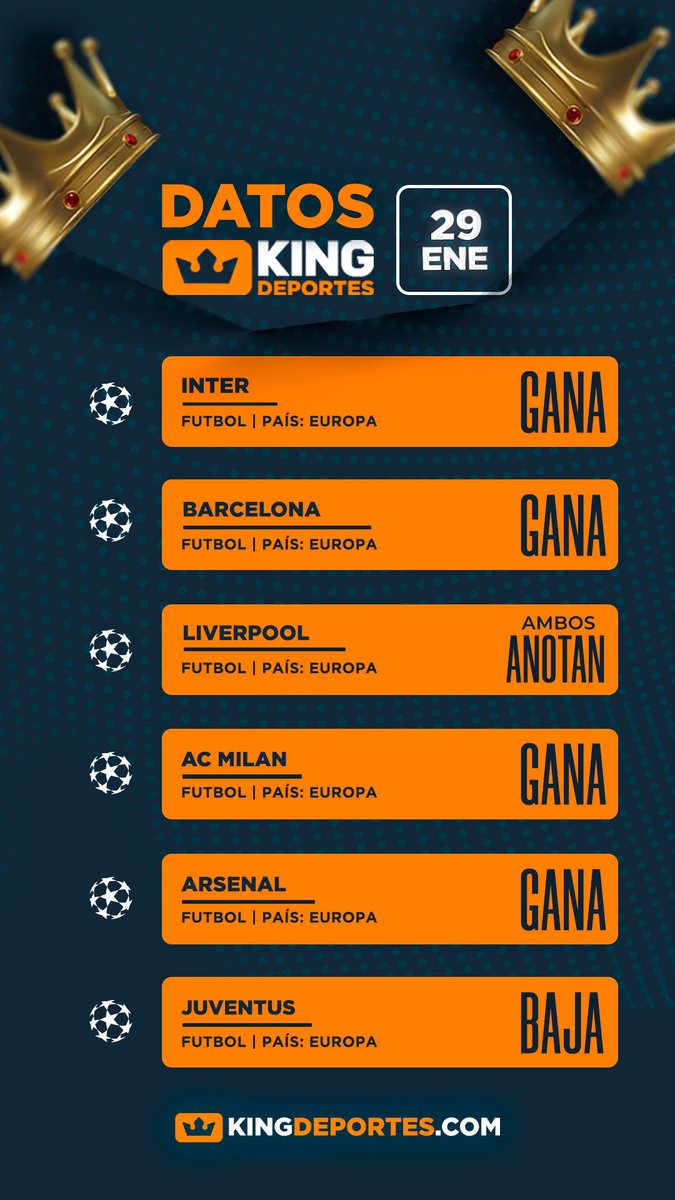 DUMONT81's tweet photo. #DATOSKING 🥳💪 29-01
Juega, gana y cobra en
@kingdeportes_ve
https://t.co/ZdVuzSYI4j 🔥
Regístrate aquí 👉 https://t.co/ZdVuzSYI4j
Síguelos 👑🎊
@kingdeportes_ve
#datos #hipismo #parley #bonos #kingdeportes #slots #casinos https://t.co/Mv5riQDYKH