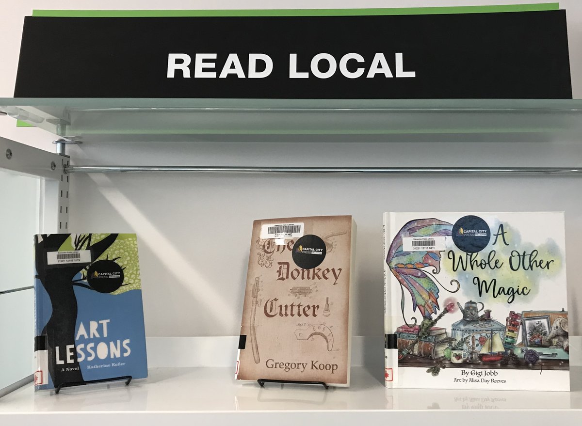 Saw my novel, Art Lessons, on display at Edmonton Public Library downtown recently. I'll be reading at Audreys Books from a new title, Through the Portal: Tales from a Hopeful Dystopia on Jan 30.