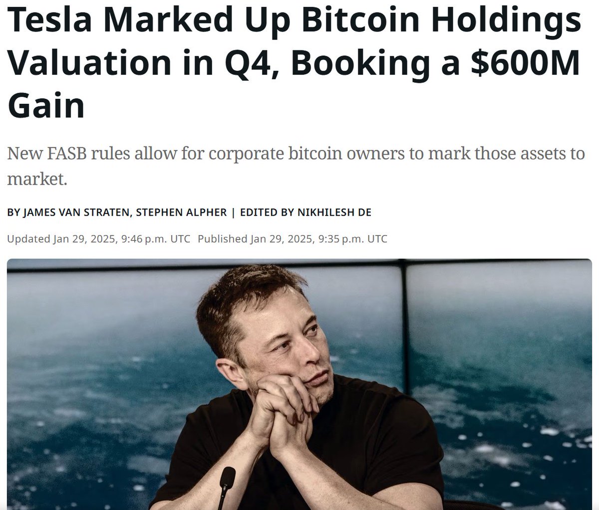 Just wait for $MSTR Q1 2025 earnings in May when they report a gain in the  billions of dollars