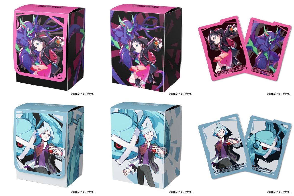 スターターセットexと同日に発売される各デッキケースの表面/裏面