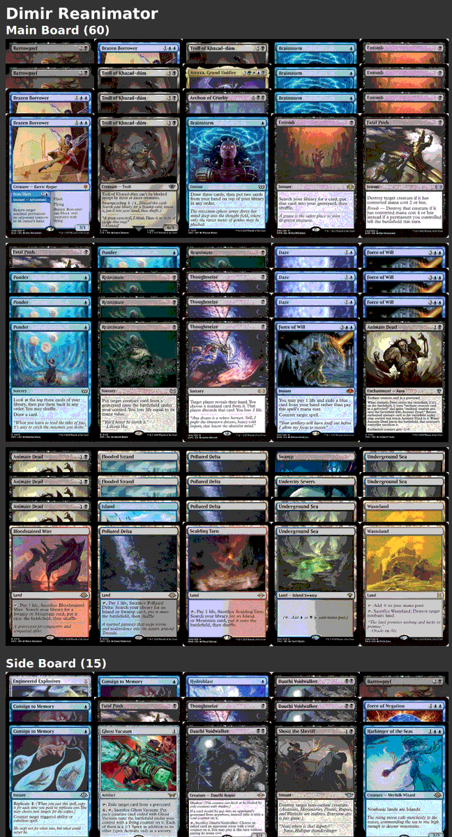 MtgExpress's tweet photo. MO競技大会
上位入賞デッキ紹介✨
IN #レガシー

Legacy Challenge 32 2025-01-22
🏆優勝　：Dimir Reanimator
🥈準優勝：Necrodominance Combo

🆙ピックアップデッキ

✅BG (3位)
✅Worldgorger Dragon Combo (5位)

#mtg #mtgjp https://t.co/QrmajI0DYW
