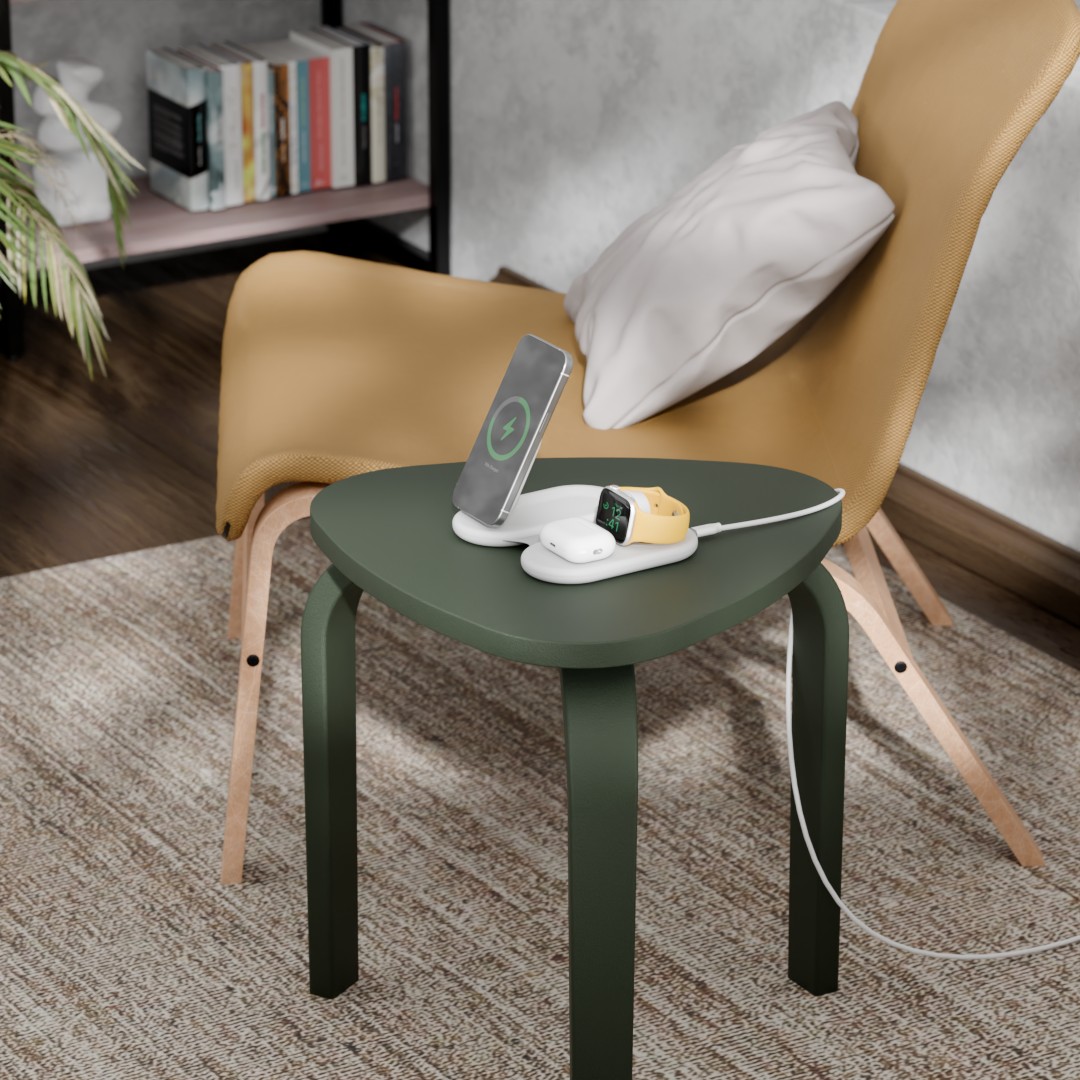 AlogicCorp's tweet image. As you sip on your morning brew, let the PackAway 3-in-1 Qi2 Fast Wireless Charger keep your devices charged and ready for the day. ☕🔋
.
.
.
#StayCharged #TechEssentials #TechEfficiency #TravelTech #Qi2Charger #WirelessCharging #FastCharging
