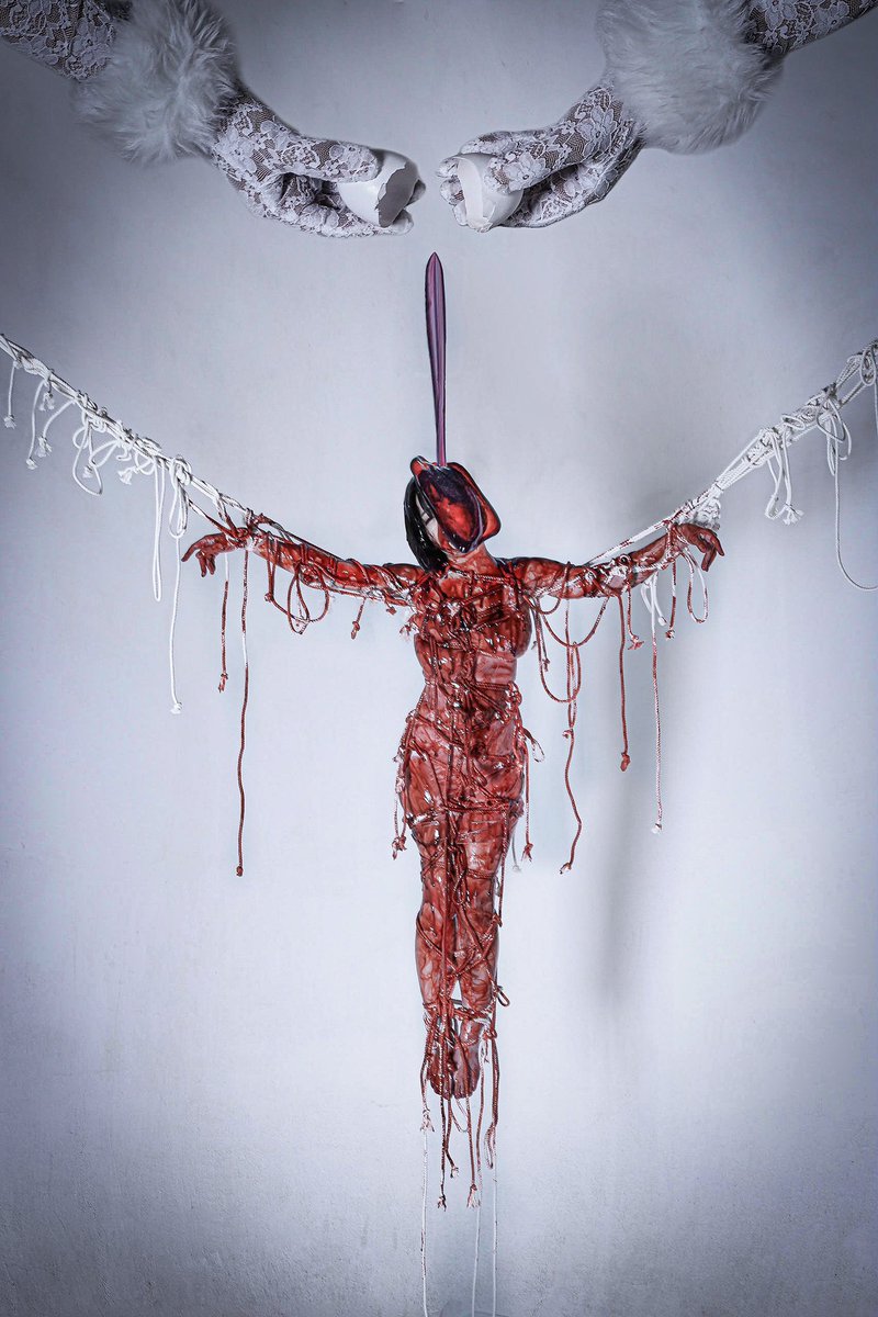 Punishment from the Goddess
Shibari &amp; photo Hajime Kinoko
Model Saku