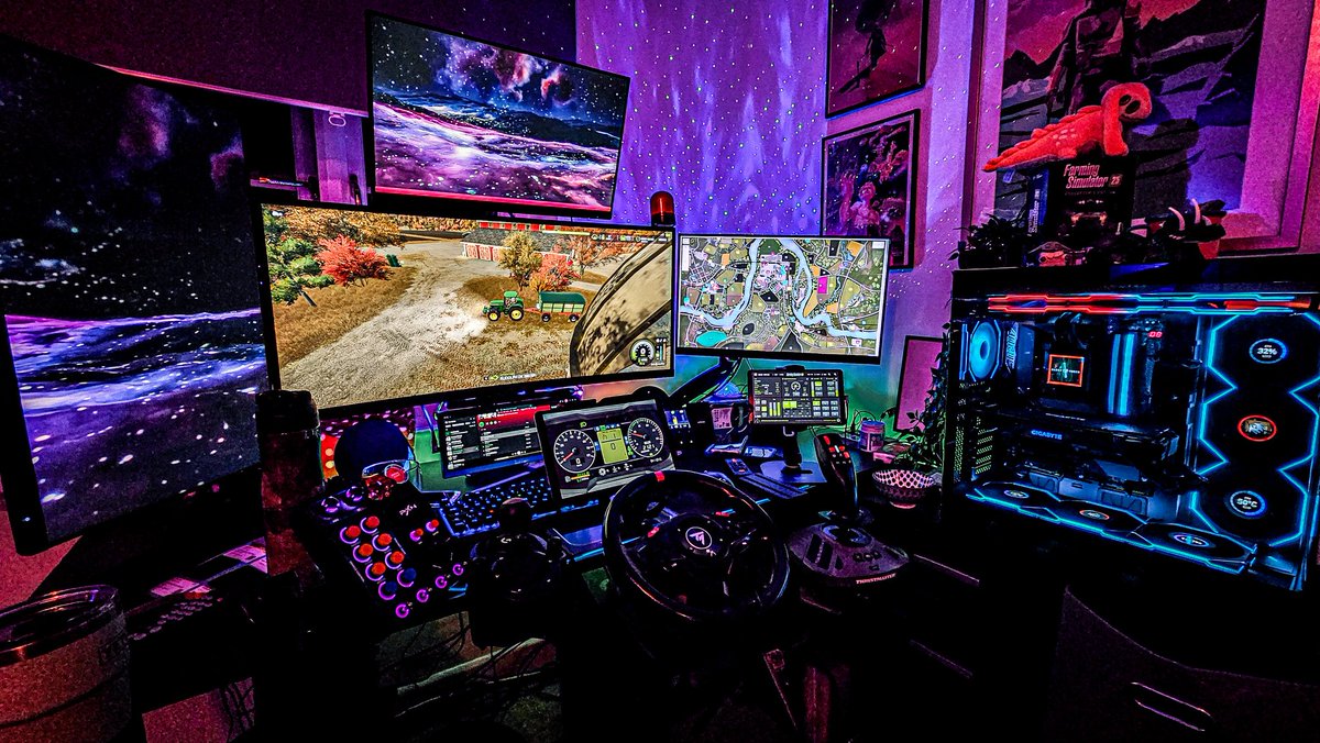 Farming Simulator setup be doing bits. 🚜